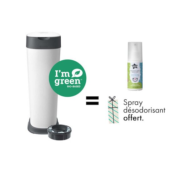 Pour l'achat d'une poubelle à couche Twist & Click XL, le spray désodorisant naturel OFFERT !   de Tommee Tippee