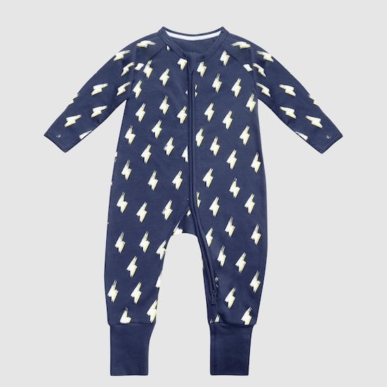 Pyjama Zippé Coton stretch Eclair  de DIM Baby