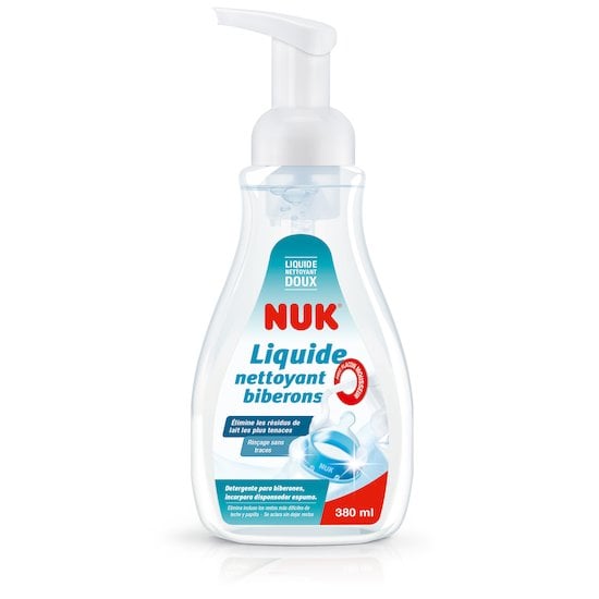 Liquide nettoyant biberons 380ml avec flacon mousseur   de Nuk