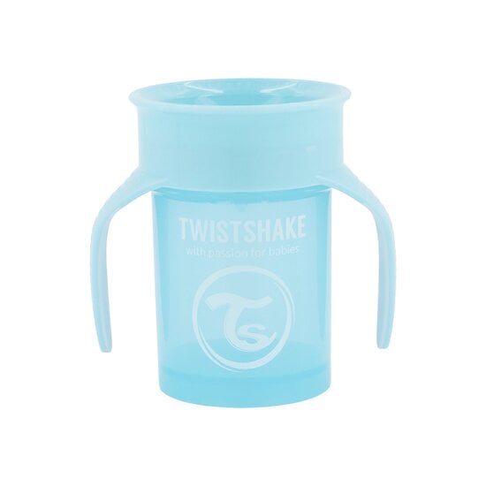 Tasse d'apprentissage 360° Bleu 230 ml de Twistshake