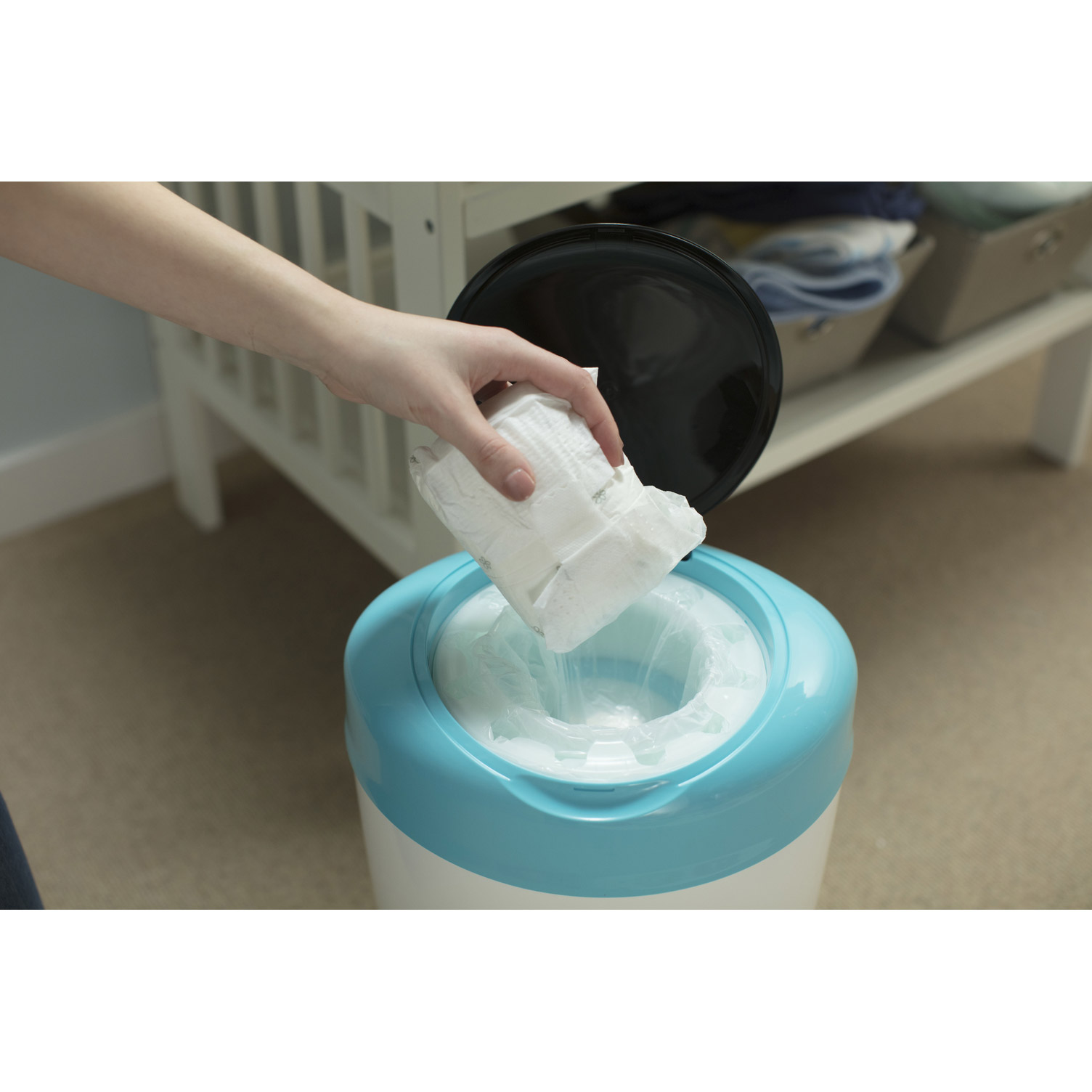 Poubelle à couches Simplee Rose de Tommee Tippee, Poubelles Aubert