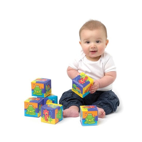 Cubes souples x6 Multicolore  de Playgro