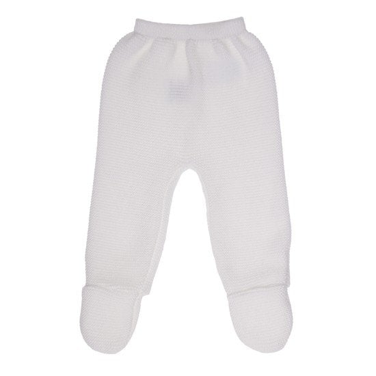 Pantalon bio collection Tricot Blanc  de P'tit bisou