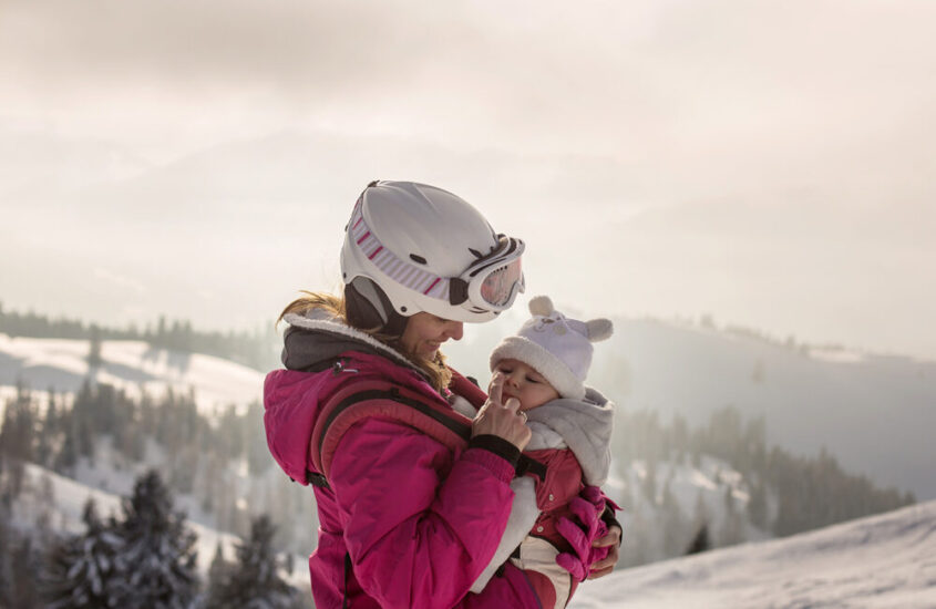 Partir au ski avec un bébé 