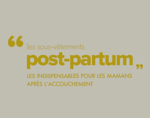 Sous-vêtements post-partum