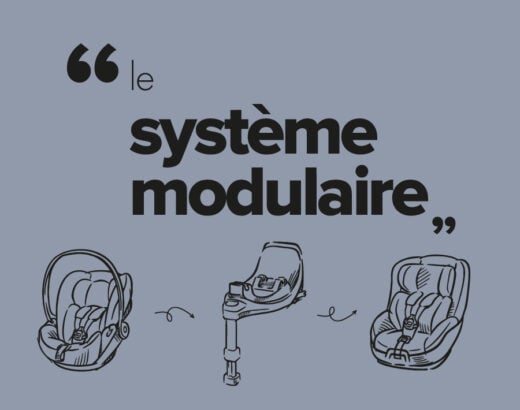 Découvrez le système modulaire pour le siège auto de bébé !