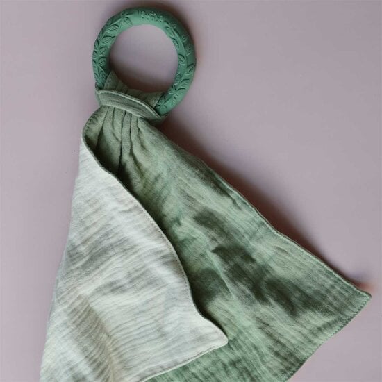 Anneau de dentition doudou Mousseline Green  de Jollein