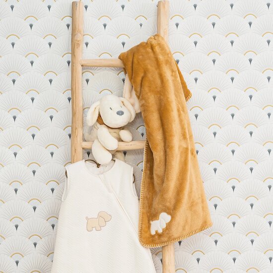 Charlie Couverture Bébé Caramel 75 x 100 cm de Nattou