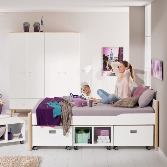 Ylvie Armoire 4 portes Blanc Craie  de Paidi Ylvie Armoire 4 portes Blanc Craie  de Paidi
