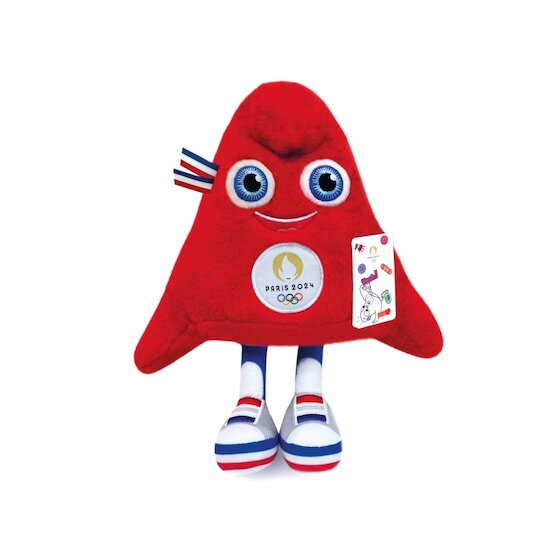 Mascotte Officielle JO 2024 Peluche Rouge  de Doudou et Compagnie