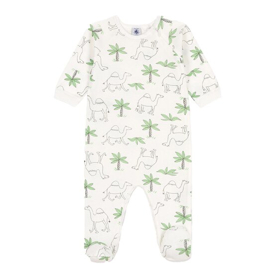 Dors-bien imprimé en coton Blanc Marshmallow/Blanc Multico  de Petit Bateau