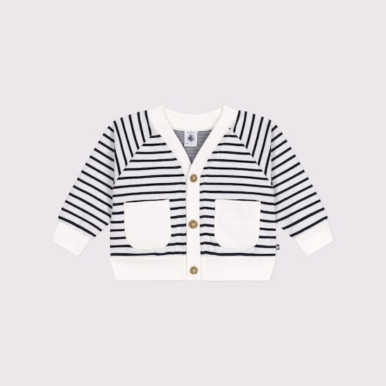 Cardigan en jersey épais Smoking 18 mois de Petit Bateau