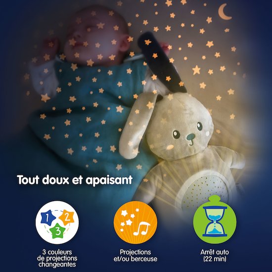 Veilleuse avec Projection d'étoiles Bébé : NIDOSSORI