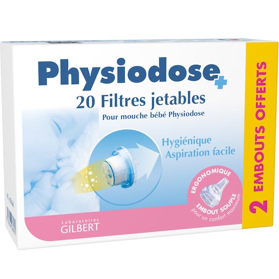 Boîte de 20 filtres jetables + 2 embouts   de Laboratoires Gilbert