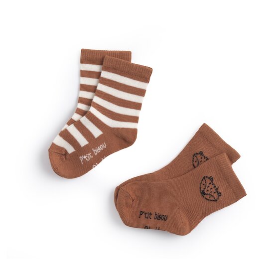 Bois Magique Lot de 2 paires de chaussettes Bois crème  de Marèse