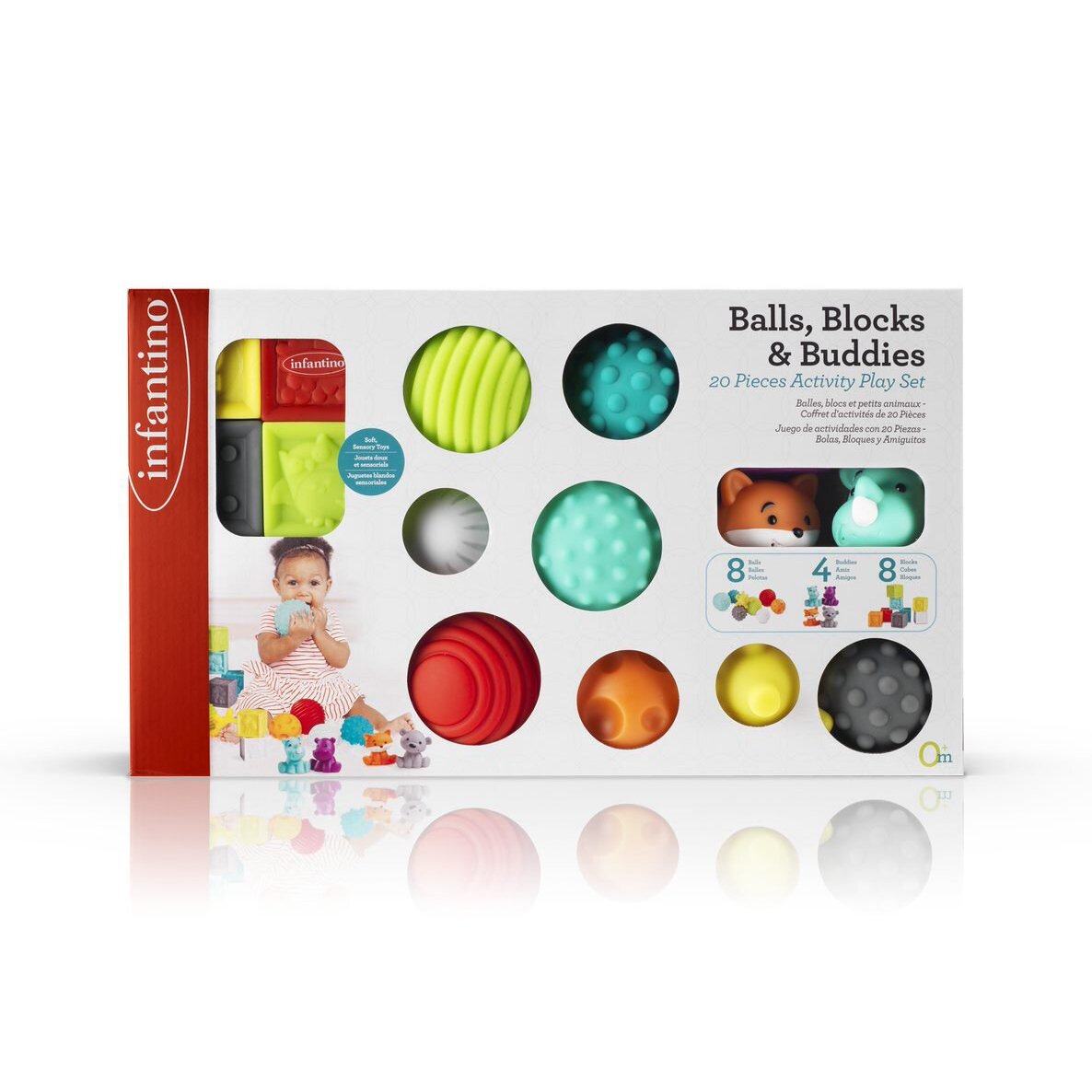 Jouet sensoriel & balle sensorielle pour bébé : coffret 16 pièces