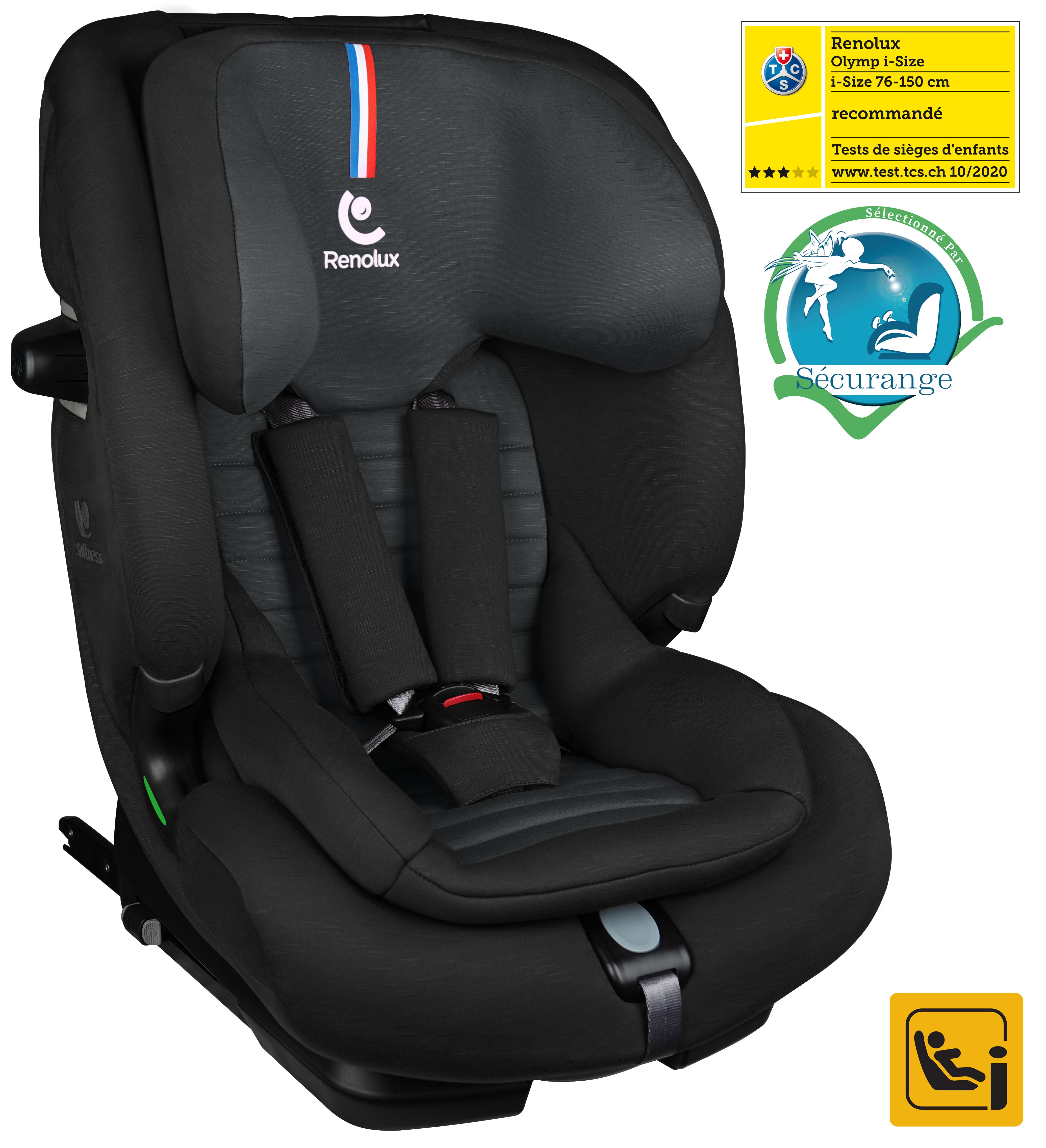 Siège auto Olymp Isofix i-size Softness Carbon de Renolux, Siège auto  Groupe 1/2/3 (9-36kg) : Aubert