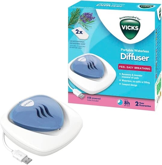 Humidificateur Sweet Dreams avec projecteur d'images Bleu / Blanc de Vicks,  Humidificateurs et purificateurs : Aubert