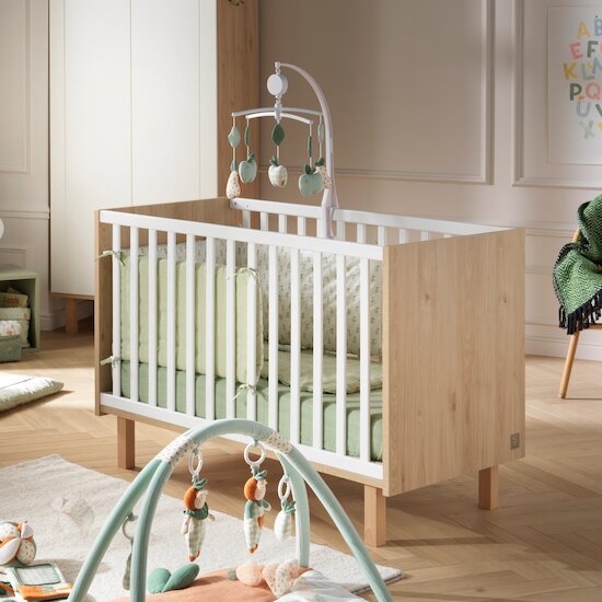 Solène Lit bébé Blanc 60 x 120 cm de Sauthon Baby's Sweet Home Solène Lit bébé Blanc 60 x 120 cm de Sauthon Baby's Sweet Home