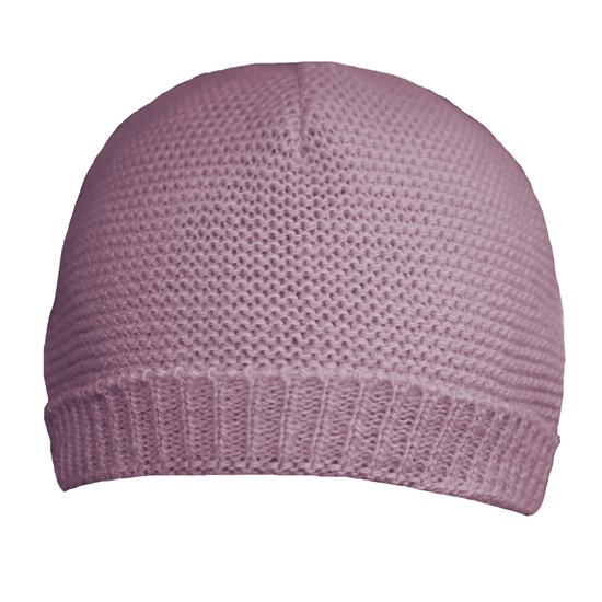 Bonnet tricot Lilas Naissance-1 mois de P'tit bisou