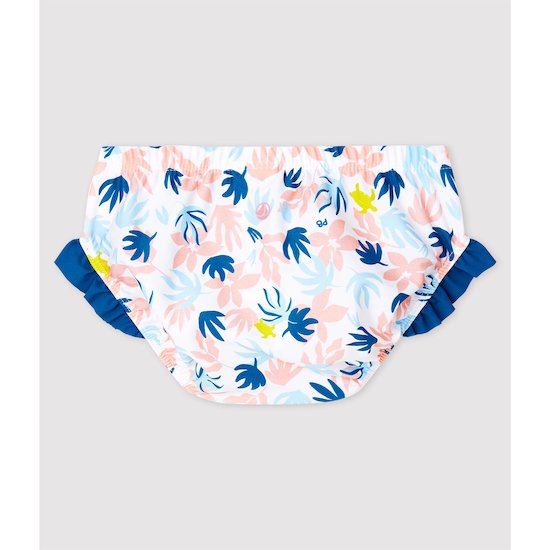 Bas de maillot de bain écoresponsable Bleu/Rose 6 mois de Petit Bateau