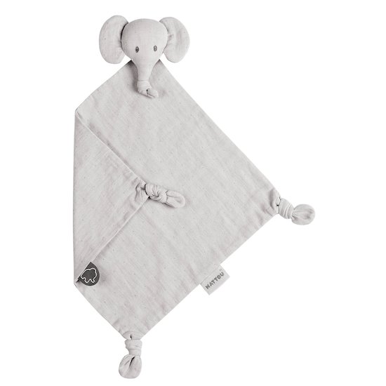 Tembo maxi doudou tetra Gris  de Nattou