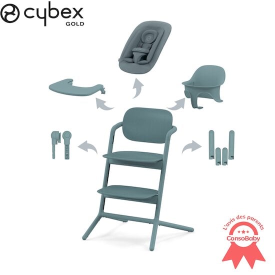 Chaise haute pivotante 360° Cloud de Munchkin, Chaises hautes réglables :  Aubert