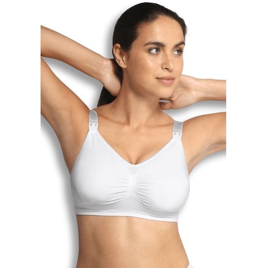 Soutien-gorge d'allaitement rembourré sans coutures Blanc  de Carriwell