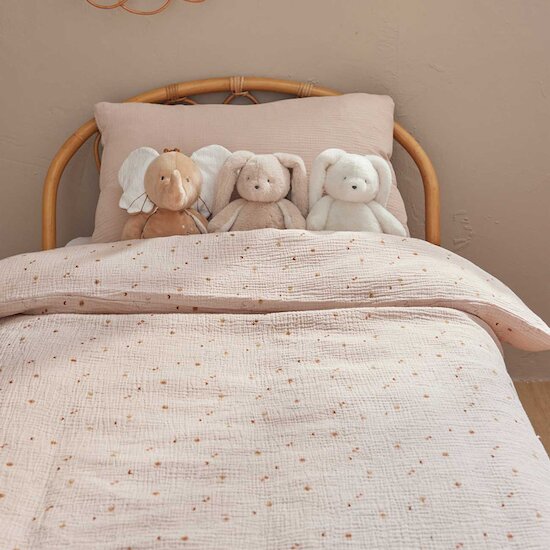 Bali, Moka & Snow Housse de couette mousseline  100 x 140 cm de Noukies Bali, Moka & Snow Housse de couette mousseline  100 x 140 cm de Noukies