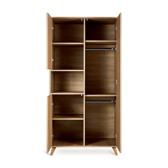 Loft armoire 3 portes 1 compartiment  Honey Ash  de Quax Loft armoire 3 portes 1 compartiment  Honey Ash  de Quax
