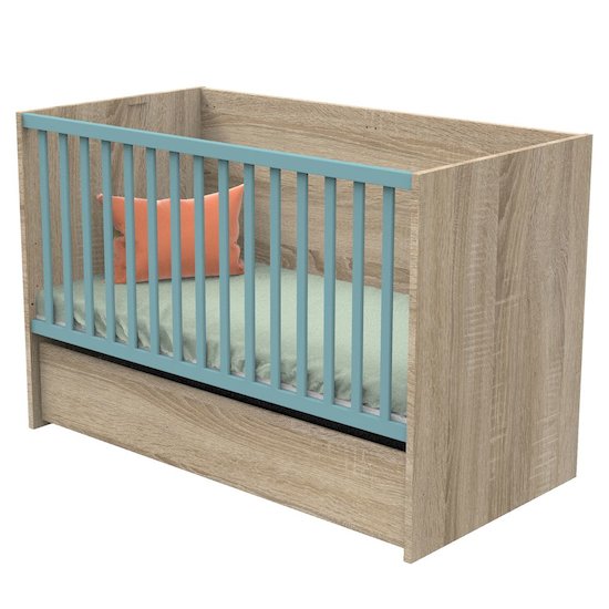 Nova new tiroir de lit sur roulette 70x140 Bois  de Sauthon Baby's Sweet Home Nova new tiroir de lit sur roulette 70x140 Bois  de Sauthon Baby's Sweet Home