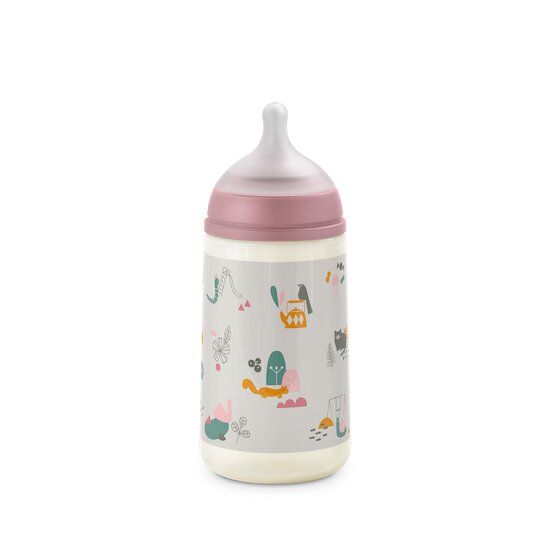 Biberon tétine SX PRO M Walk Rose 360 ml de Suavinex Biberon tétine SX PRO M Walk Rose 360 ml de Suavinex