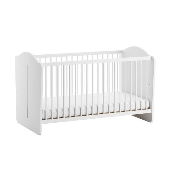 Megeve Lit bébé Blanc 70 x 140 cm de Vox Megeve Lit bébé Blanc 70 x 140 cm de Vox