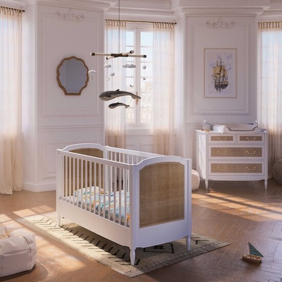 Chambre Hermione Duo : Lit bébé 60 x 120 cm + Commode   de Théo