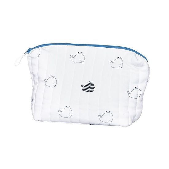 Blue Baleine trousse de toilette Blanc/Bleu  de Sauthon Baby's Sweet Home