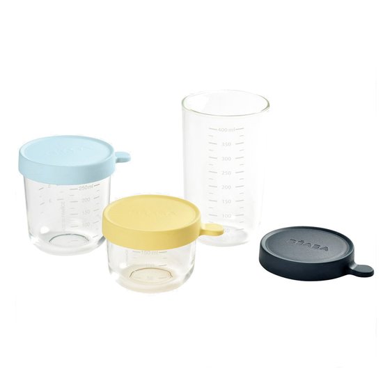 Coffret 3 portions verre   150-250-400 ml de Béaba