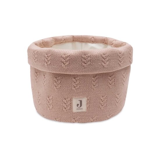 Panier de rangement Grain Knit Vieux Rose  de Jollein