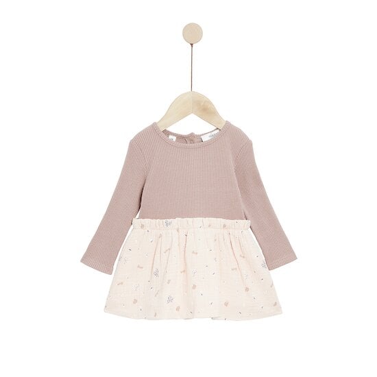 Mon écureuil chou Robe manches longues bi-matière Print Squirrel 18 mois de Marèse