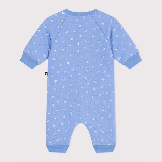 Combinaison en coton imprimé petites ancres   de Petit Bateau Combinaison en coton imprimé petites ancres   de Petit Bateau