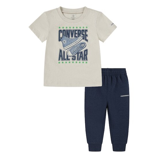 Ensemble t-shirt + jogging Navy  de Converse