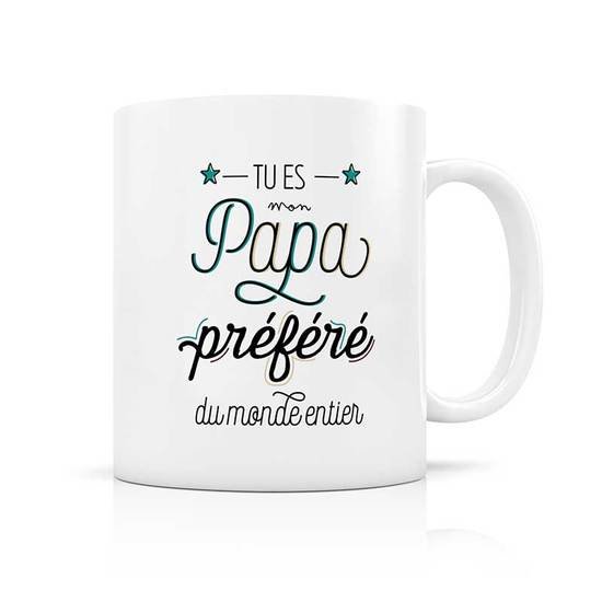 Mug Papa préféré  de Label Tour