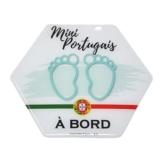 Signalétique Bébé à bord Mini Portugais  de Irréversible