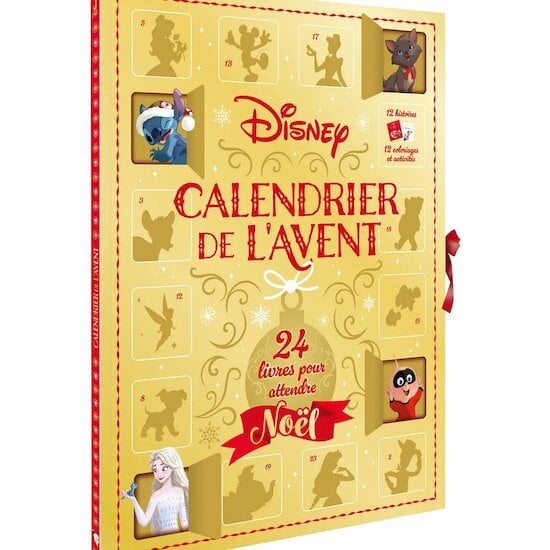 Calendrier de l'Avent - 24 livres pour attendre Noël - Disney   de Hachette Jeunesse Disney