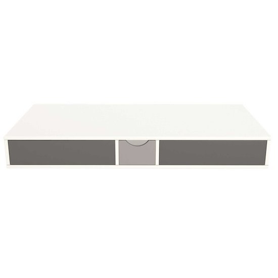 Bora tiroir pour lit 70x140 Blanc/Gris  de Domiva