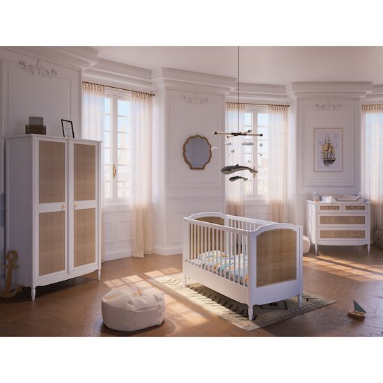 Chambre Hermione : Lit 60 x 120 cm + Armoire + Commode   de Théo