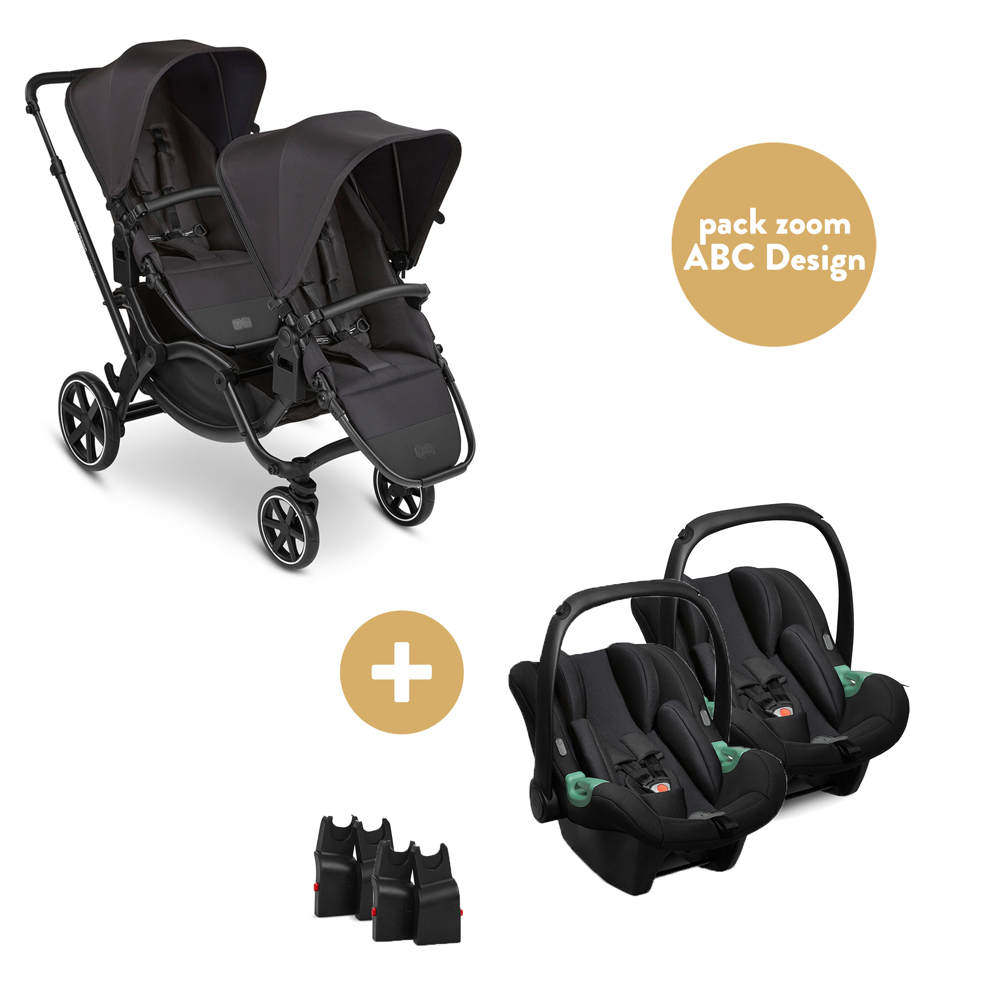 Pack ABC Design : Une poussette Zoom Classic, deux sièges auto Tulip ...