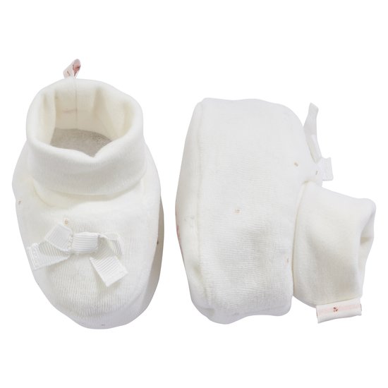 Chaussons collection Licorne Blanc 6-9 mois de P'tit bisou