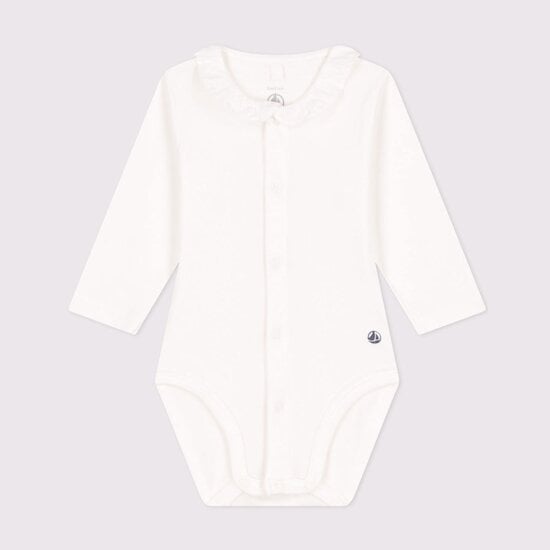 Body manches longues et collerette Marshmallow 18 mois de Petit Bateau