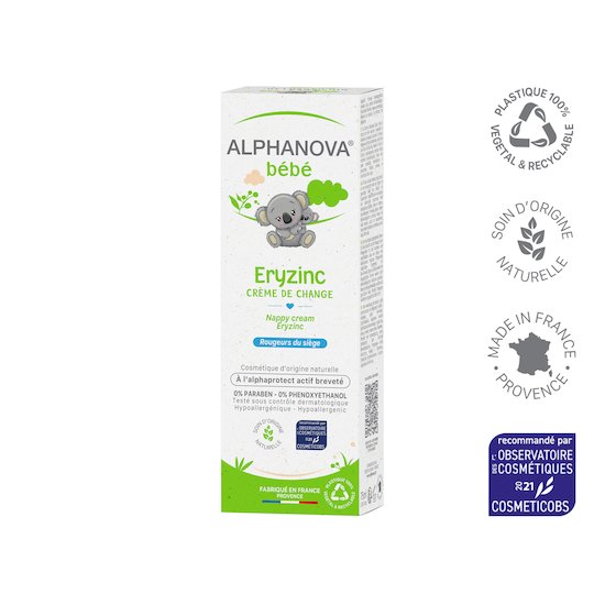 Crème pour le change Eryzinc   de Alphanova bébé