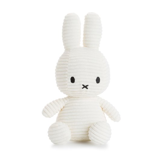 Peluche Miffy velours côtelé Blanc  de Miffy